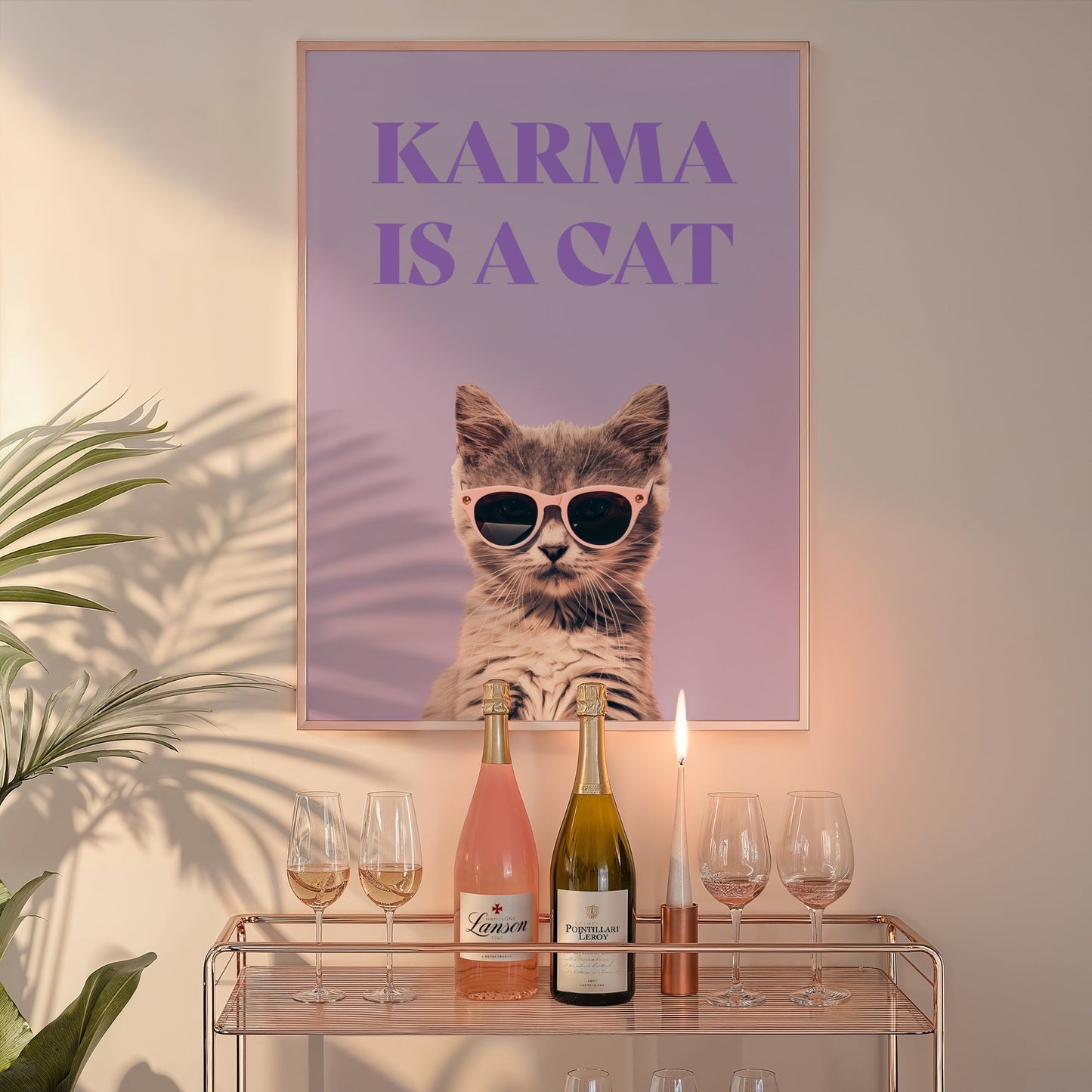 Karma Is A Cat Print