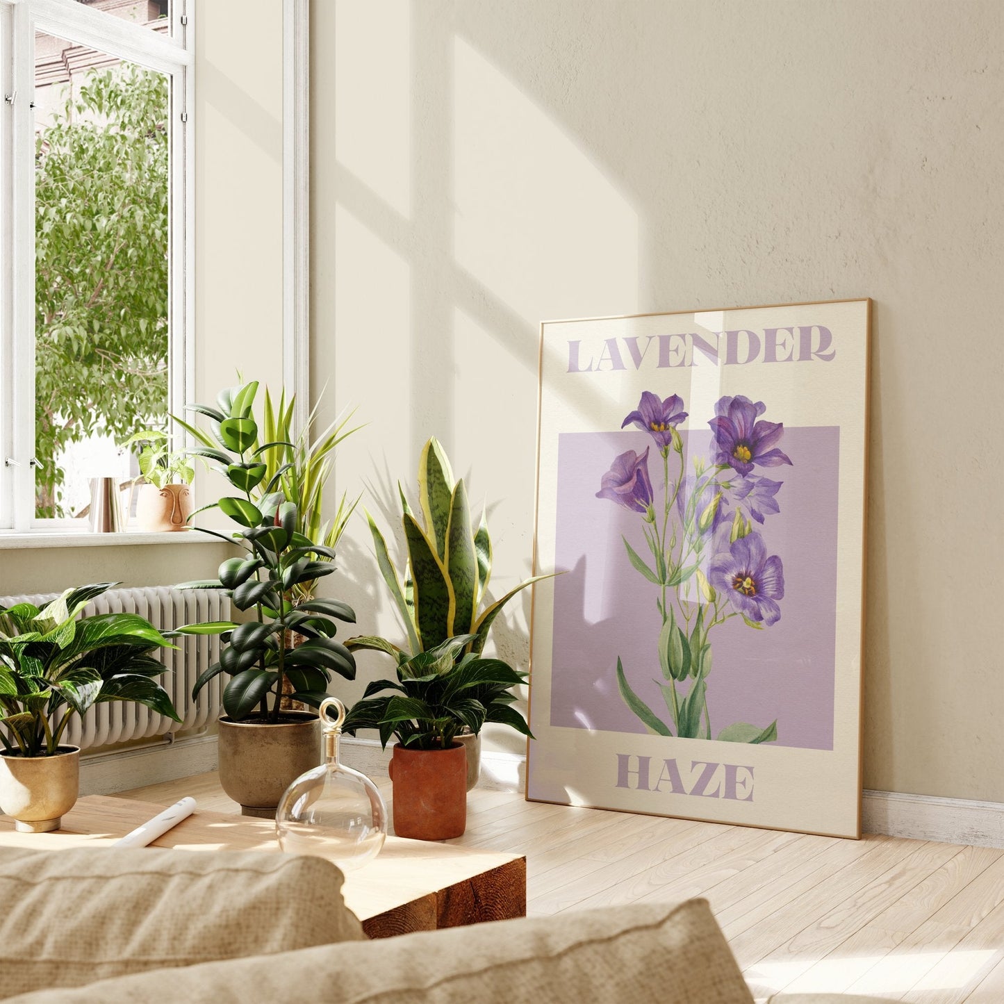 Lavender Haze Flower Print