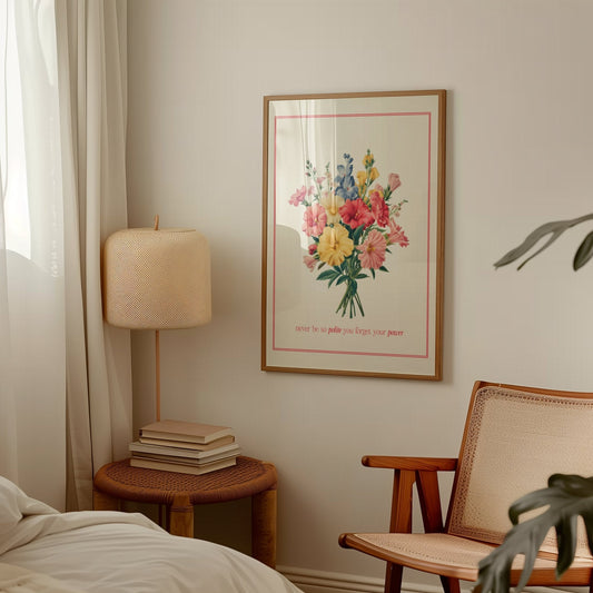 Never Be So Polite Floral Print