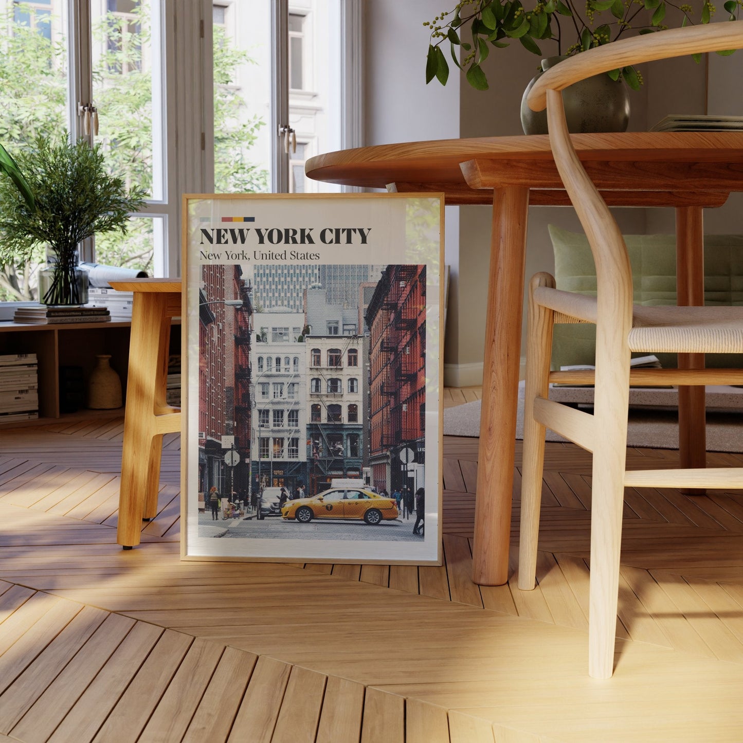 New York Retro City Print