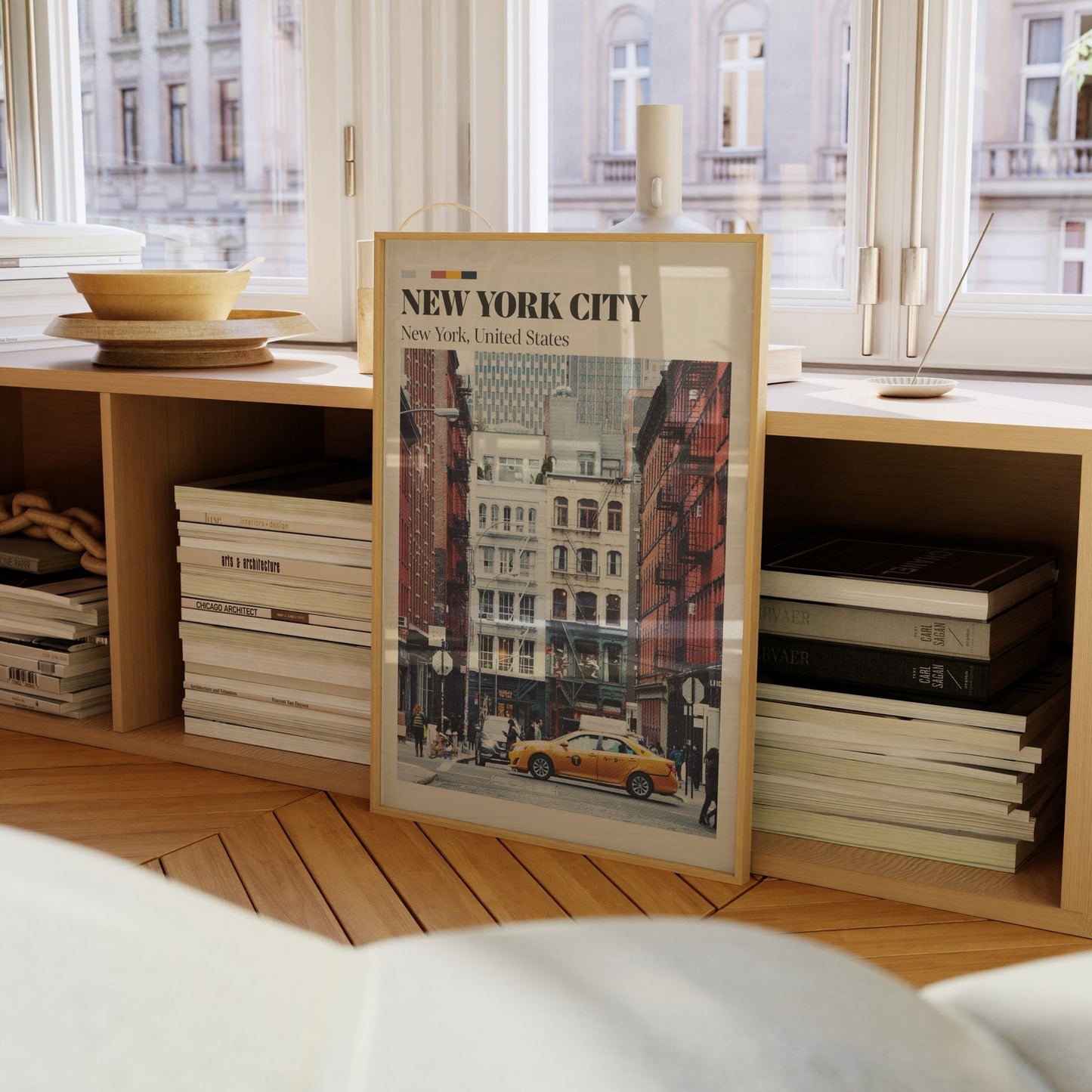 New York Retro City Print