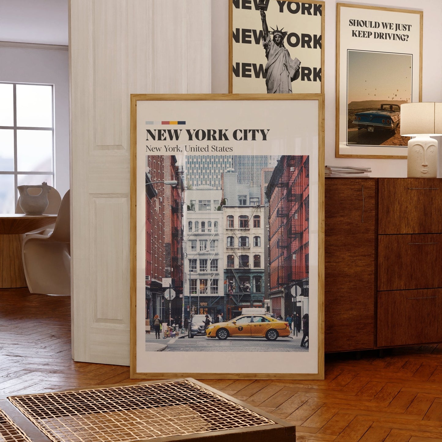 New York Retro City Print
