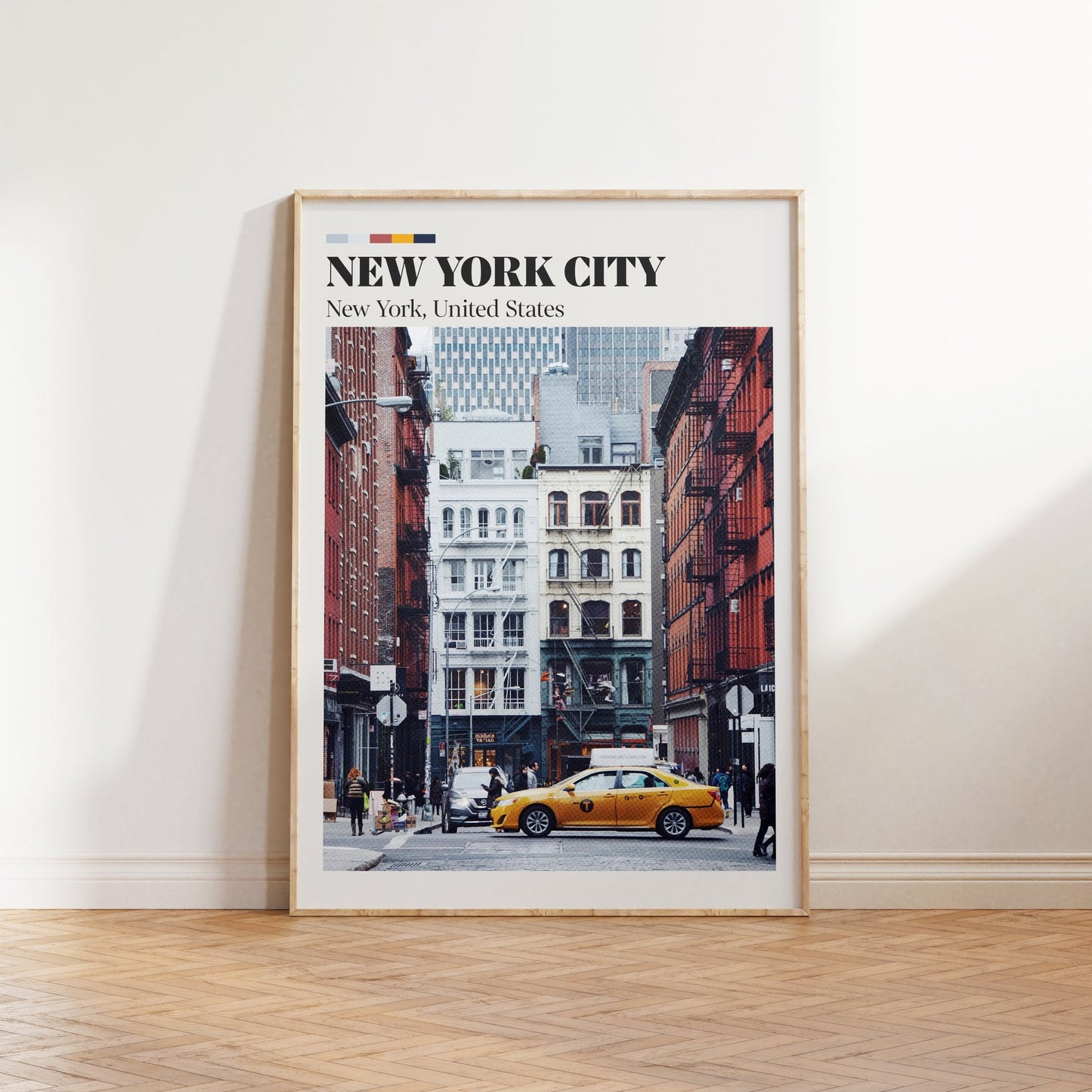 New York Retro City Print