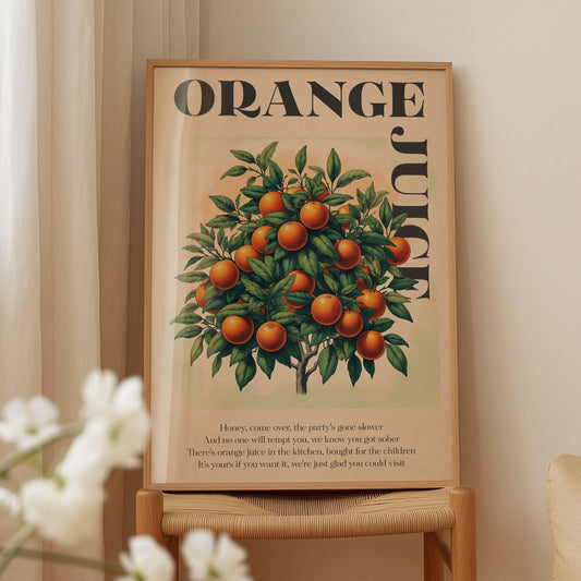 Orange Juice Print