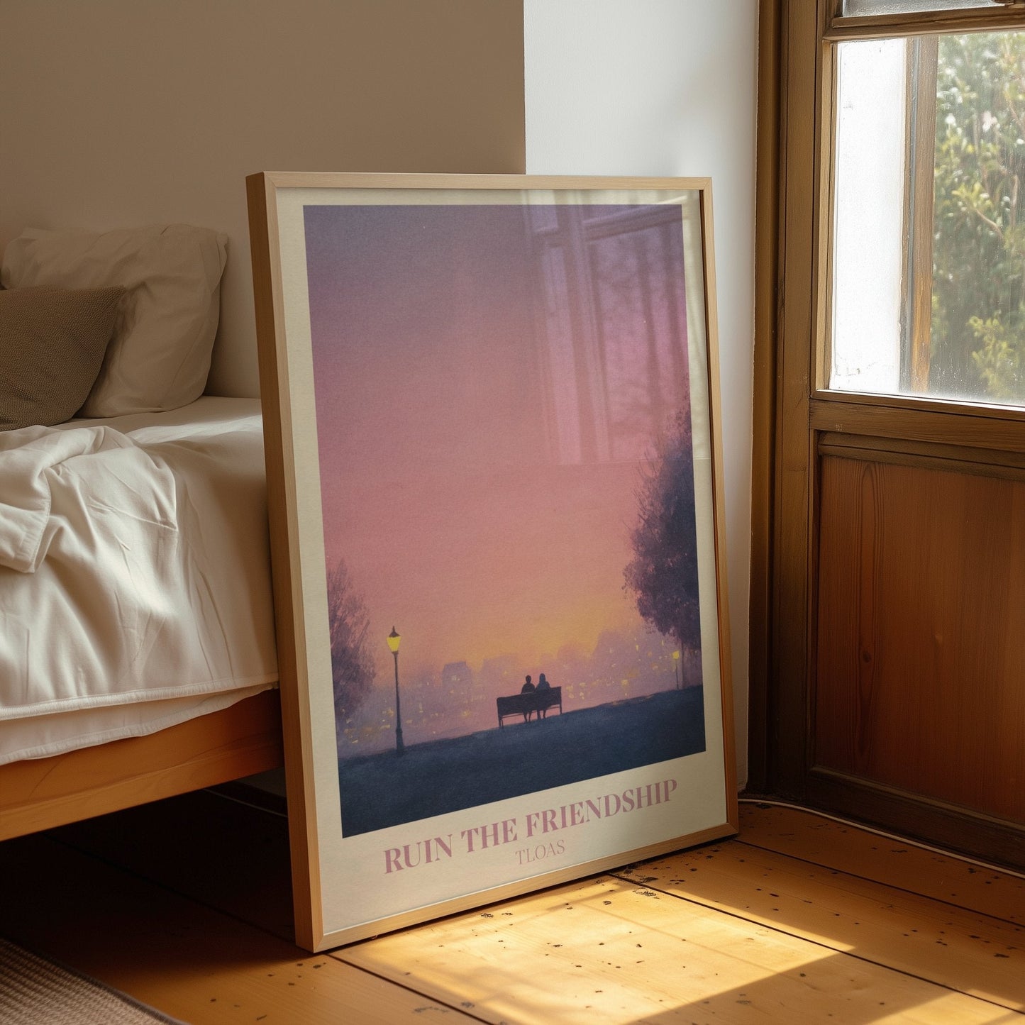 Ruin The Friendship lyric wall art print inspired by Taylor Swift in a frame