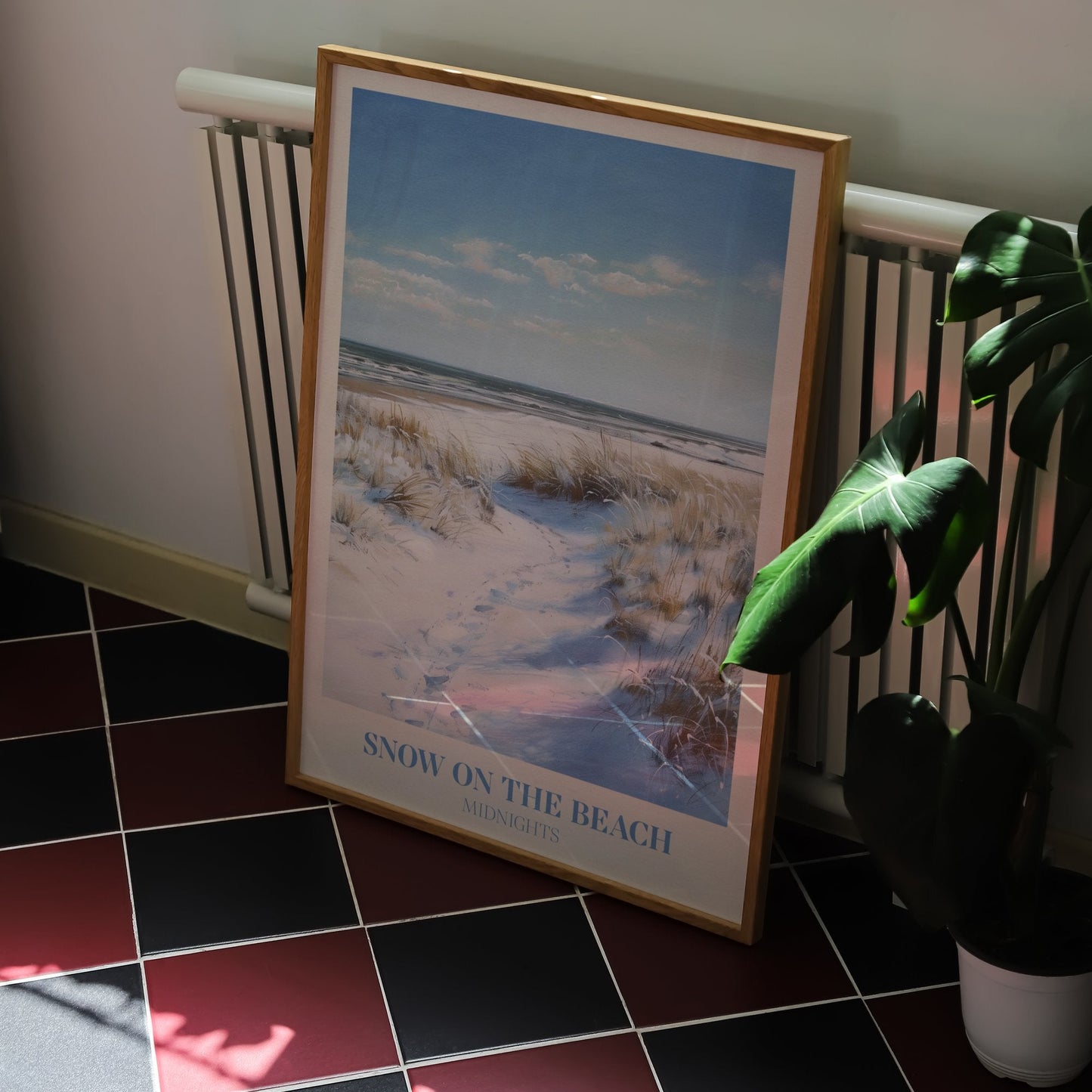 Snow On The Beach Print