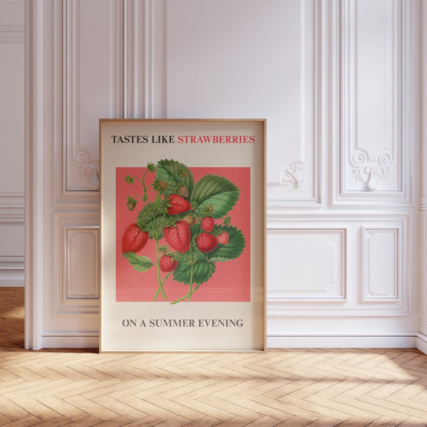 Strawberries On A Summer Evening Botanical Print