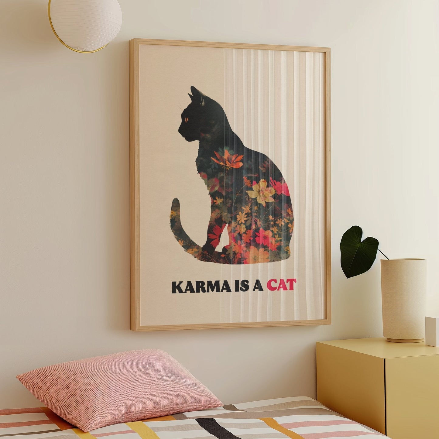 Karma Is A Cat Print