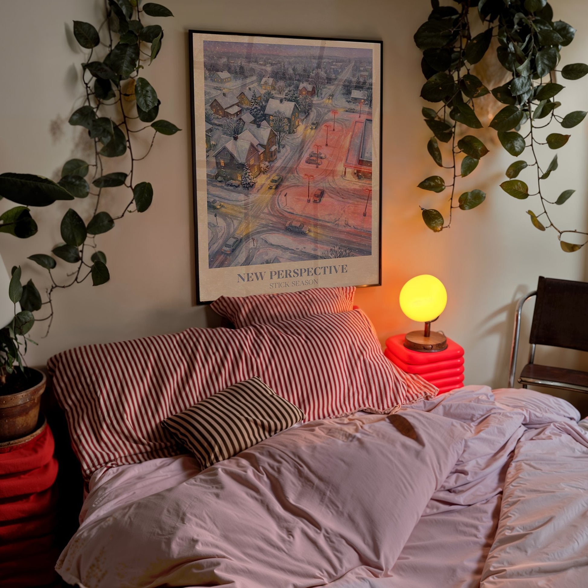 New Perspective lyric wall art print inspired by Noah Kahan in a frame