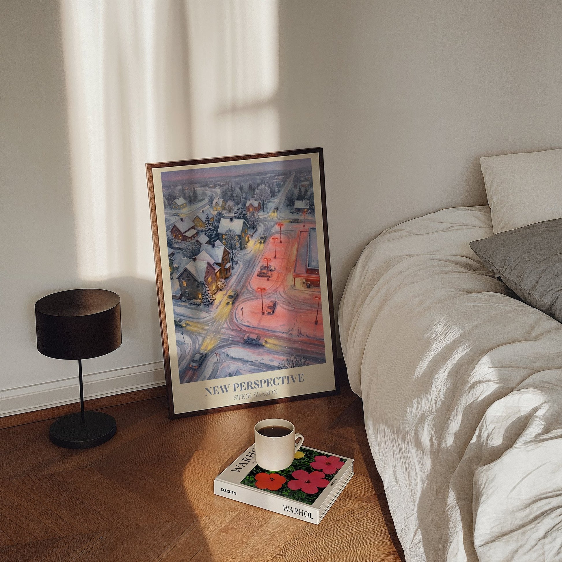 New Perspective lyric wall art print inspired by Noah Kahan in a frame