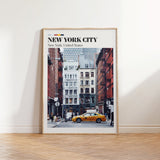 New York Retro City Print