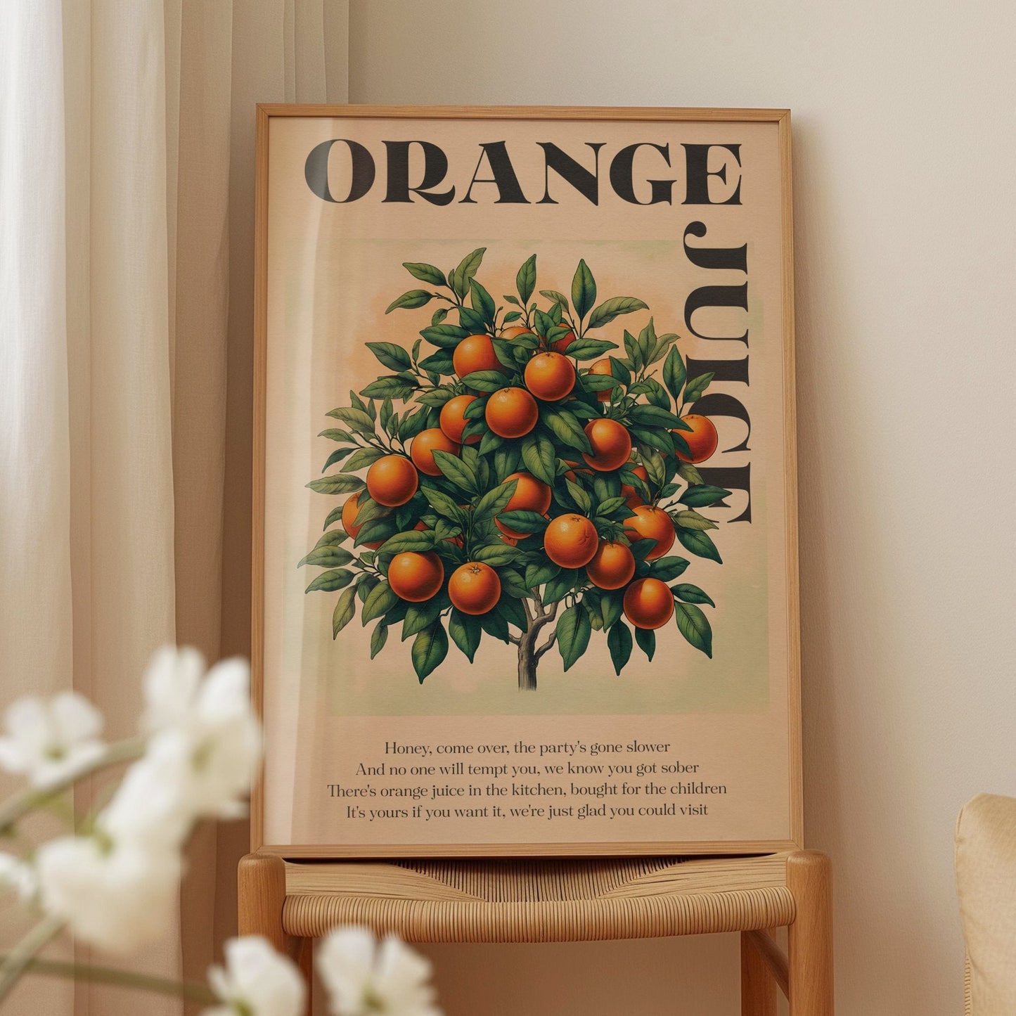 Orange Juice Print