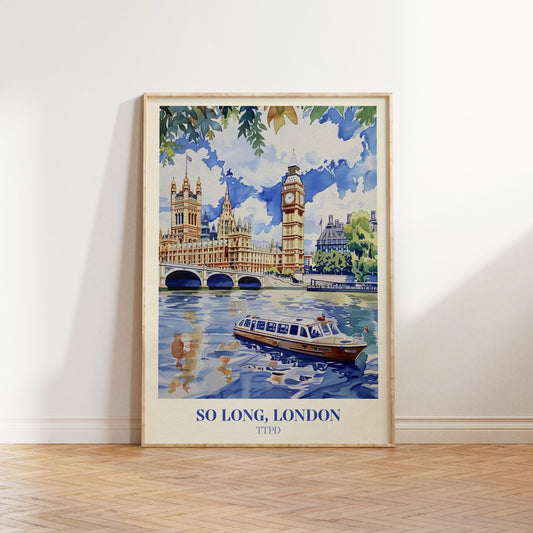 So Long London Print