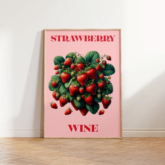 Strawberry Wine Print