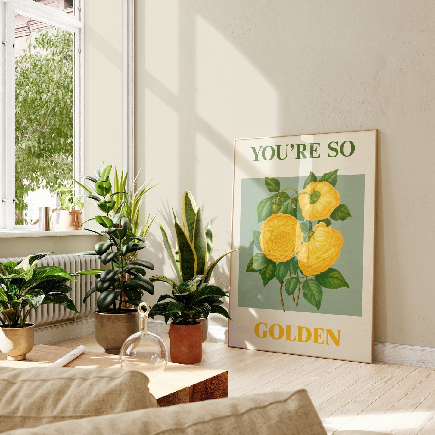 You're So Golden Botanical Print